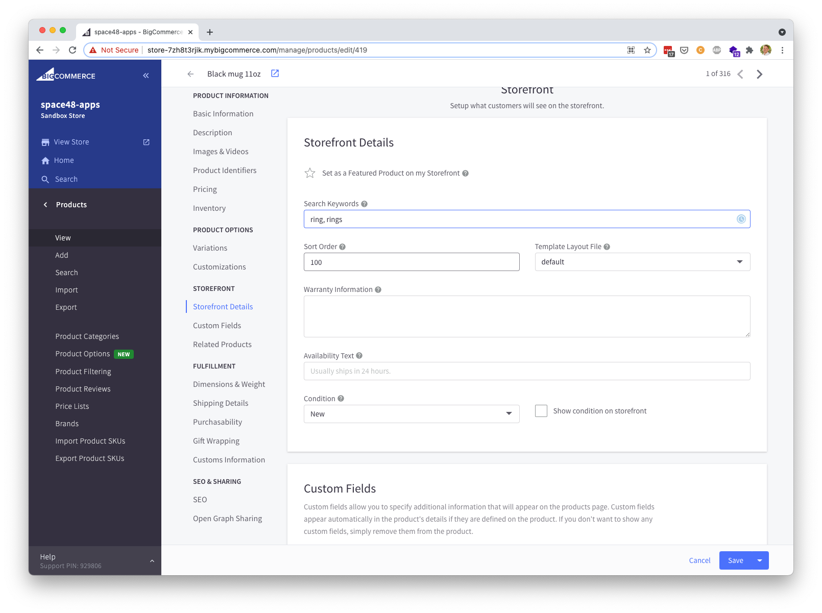 Rule matching one search keyword